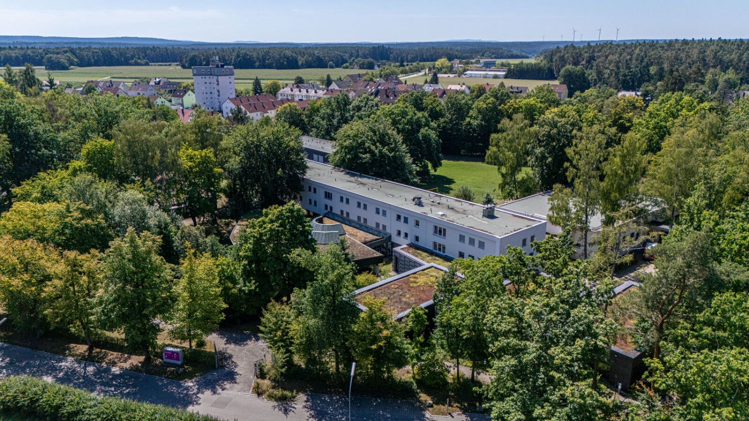 Luftbild des Diakonie-Campus in Neuendettelsau